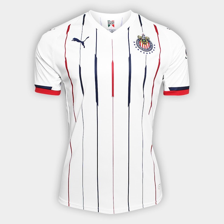 Maillot Football CD Guadalajara Exterieur 2018-19 Blanc